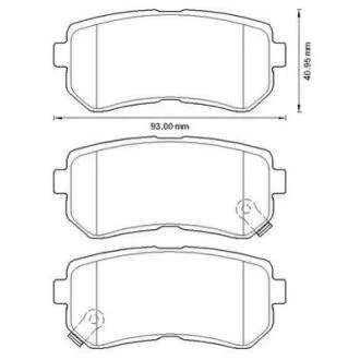 Колодки гальмівні дискові Jurid 572604J