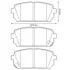 Гальмівні колодки задні KIA Carens III (2006-2013) Jurid 572613J (фото 1)