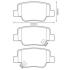 TOYOTA гальмівні колодки задн. VERSO 09- Jurid 572623J (фото 1)