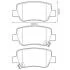 Гальмівні колодки зад. Toyota Avensis 08- (Bosch) Jurid 572627J (фото 1)