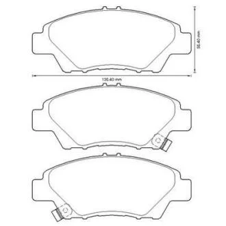 HONDA гальмівні колодки передн.Jazz 08- Jurid 572637J