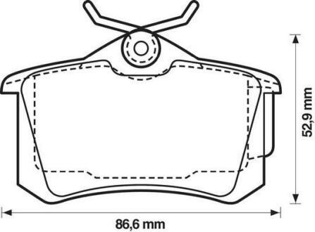 Колодки гальмівні дискові Jurid 573005J