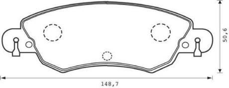 Гальмівні колодки передні Citroen C5 Jurid 573026J