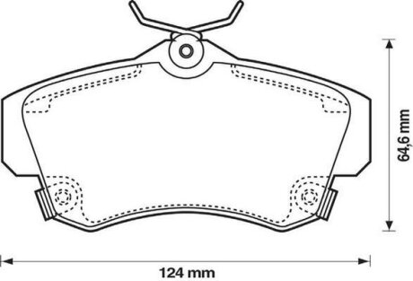 Колодки дискового гальма Jurid 573033J