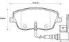 Гальмівні колодки передні VW Polo Skoda Fabia, Roomster / Seat Cordoba, Ibiza Jurid 573101J (фото 1)