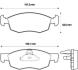 Тормозные колодки передние Fiat Doblo 2001 - 2005 Jurid 573130J (фото 1)
