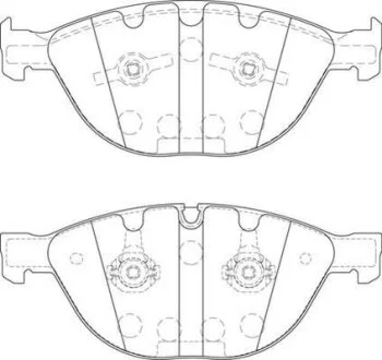 Комплект гальмівних накладок, дискове гальмо Jurid 573150J
