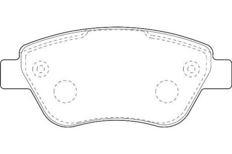 FIAT гальмівна колодка передн.Doblo 1.3JTD 1.9JTD 1.4i 05- Jurid 573170J