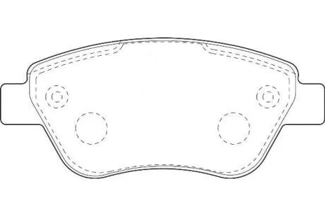 FIAT гальмівна колодка передн.Doblo 1.3JTD 1.9JTD 1.4i 05- Jurid 573170J