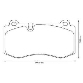 Гальмівні колодки передні Mercedes S-Class (W221, C216), CLS (C219), E-Class (W211), SL (R230) Jurid 573178J