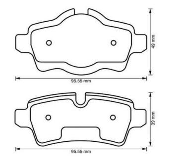 Гальмівні колодки задні Mini Cooper, Clubman Jurid 573200J