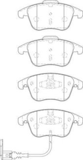 Гальмівні колодки передні VW Sharan, Tiguan / Audi Q3 / Seat Alhambra Jurid 573246JC