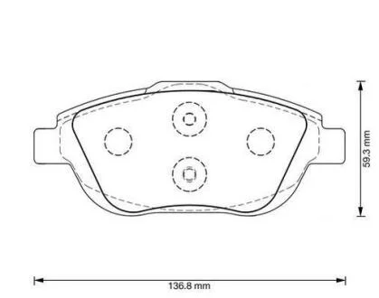 CITROEN гальмівні колодки передн.C3 Jurid 573264J