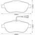 FIAT колодки гальмівні передн.Panda 03-,500,Ford Ka 08- Jurid 573266J (фото 1)