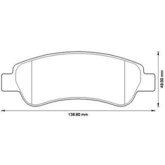 Тормозные колодки задние (18.8 мм) (система BOSCH) Jumper Ducato Boxer 06- Jurid 573274J