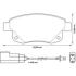 Колодки тормозные задние (с датчиком) (система BOSCH) Ford Transit 06-14 Jurid 573277J (фото 1)