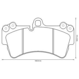Колодки тормозные передние 16.6 мм (система BREMBO) VAG Q7 Cayenne Touareg 02-15 Jurid 573282J