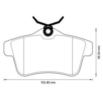 Колодка торм. диск. PEUGEOT 3008 1.6 2.0 09-, CITROEN DS5 2.0HDI 2011- задн. Jurid 573315J