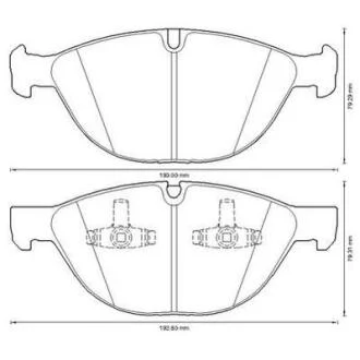 Гальмівні колодки передні BMW X5, X6 Jurid 573317J