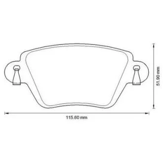 Гальмівні колодки задні Renault Kangoo (2001->) Jurid 573320J