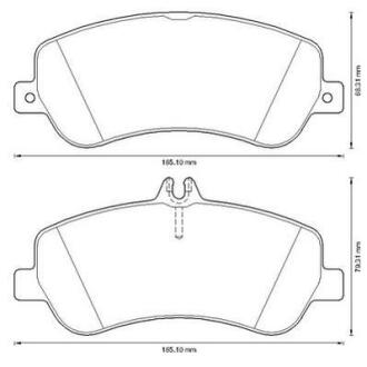 Гальмівні колодки передні Mercedes GLK (X204) (2008->) Jurid 573321J