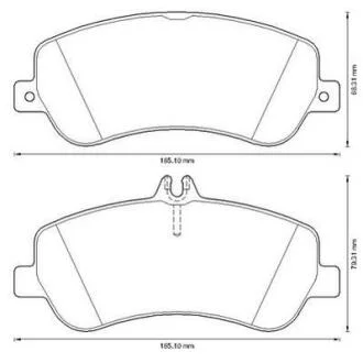 Тормозные колодки передние (20.7 мм) (система BOSCH) MB GLK (X204) 08-15 Jurid 573321J
