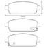 Тормозные колодки задние (система ATE) Chevrolet Aveo Cruze Opel Astra J 09- Jurid 573335J (фото 1)