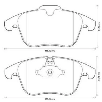 Гальмівні колодки передні Jaguar XK, S-Type, XF, XJ, XK Jurid 573336J