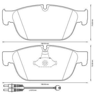 Гальмівні колодки передні Peugeot 308, 407, 508 / Citroen C4,C5, C6, DS5 (ПРОМО) Jurid 573338J