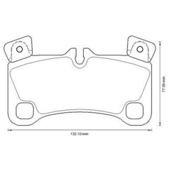 Тормозные колодки задние (16.2 мм) (система BREMBO) Q7 Cayenne Touareg 04-15 Jurid 573339J