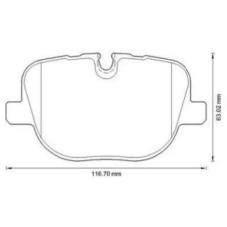 Гальмівні колодки задні Land Rover Range Rover (2009->) Jurid 573342J
