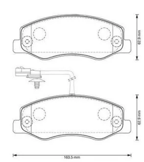 Колодки гальмівні дискові Jurid 573358J