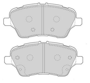 Тормозные колодки передние (17.5 мм) (система TRW) Ford B-Max Fiesta Transit 09- Jurid 573363J