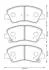 Комплект тормозных колодок, дисковый тормоз Jurid 573368J (фото 1)
