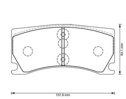 Колодки дискового гальма Jurid 573372J