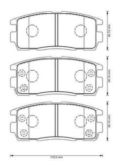 Колодки тормозные дисковые задние Chevrolet Captiva Opel Antara 2.0D/2.4/3.2 06- Jurid 573386J