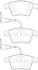 Тормозные колодки передние VW Touareg 2.5-6.0 02- Jurid 573391J (фото 1)