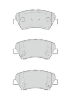 Тормозные колодки передние (17.7мм) Hyundai Elantra i30 Kia Cee\'d 09- Jurid 573406J