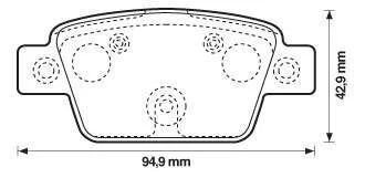 Гальмівні колодки Jurid 573421J
