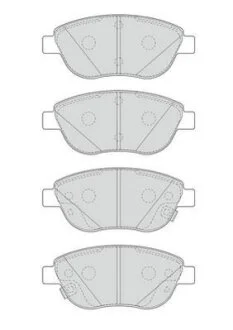 Комплект гальмівних накладок, дискове гальмо Jurid 573446J