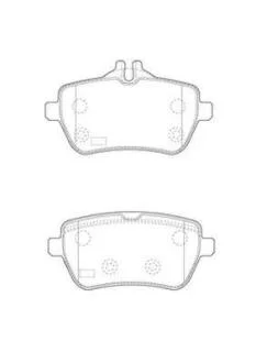 Тормозные колодки задние (18.8 мм) (система ATE) MB (C217 / W222 / R231) 12- Jurid 573451J