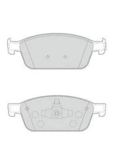 FORD гальмівні колодки передн.Focus III ST 12-,Kuga II 13-,Transit Connect 15- Jurid 573460J