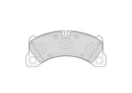 Тормозные колодки передние (17мм) (система BREMBO) Porsche Cayenne Panamera 10- Jurid 573618J