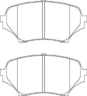 Гальмівні колодки, дискові Jurid 573639J