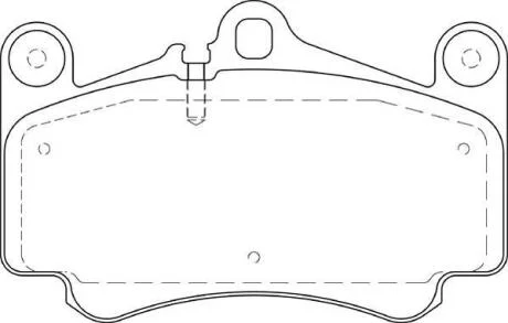 Гальмівні колодки передні Porsche 911 Jurid 573645J