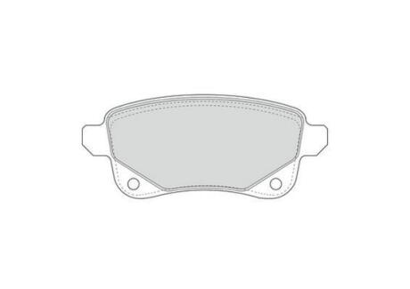 Гальмівні колодки задні Renault Grand Scenic III, Scenic III Jurid 573660J