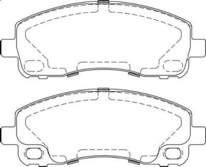 Гальмівні колодки, дискові Jurid 573661J