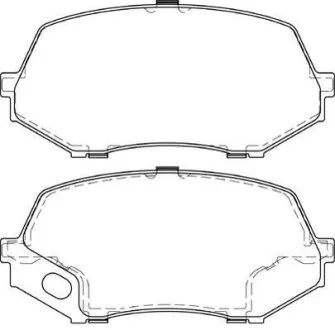 Гальмівні колодки, дискові Jurid 573662J