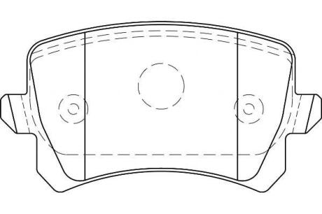 Гальмівні колодки задні Audi Q3 VW Passat /Tiguan Jurid 573667J