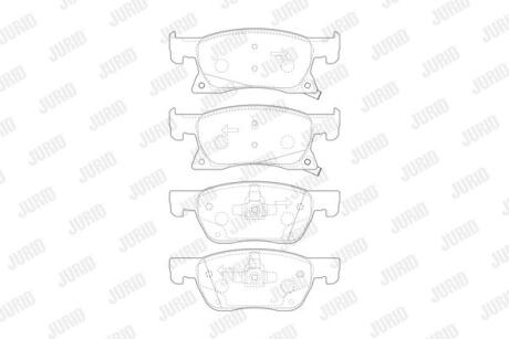 Гальмівні колодки передні Opel Astra K / Vauxhall Jurid 573701J